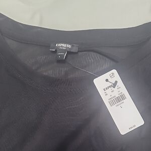 Express Classic Black Knit Tee